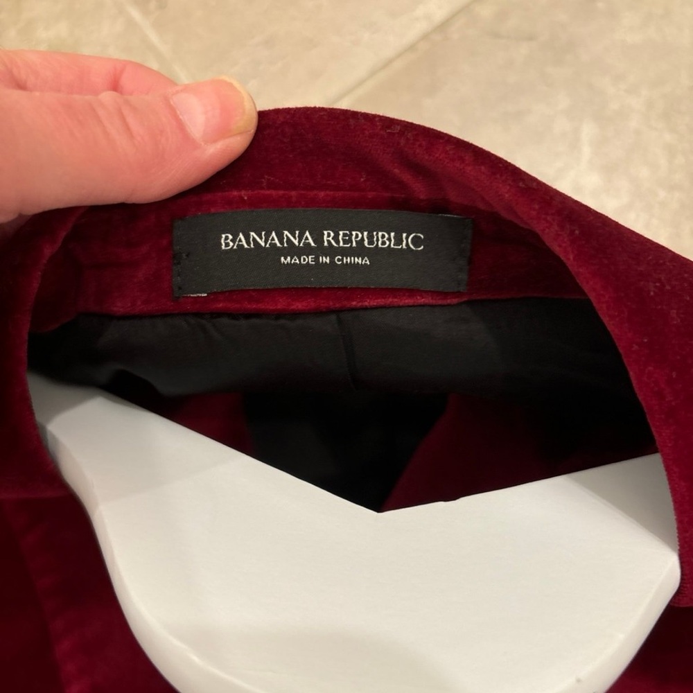 Banana Republic Red Double-Breasted Blazer - Picture 5 of 7